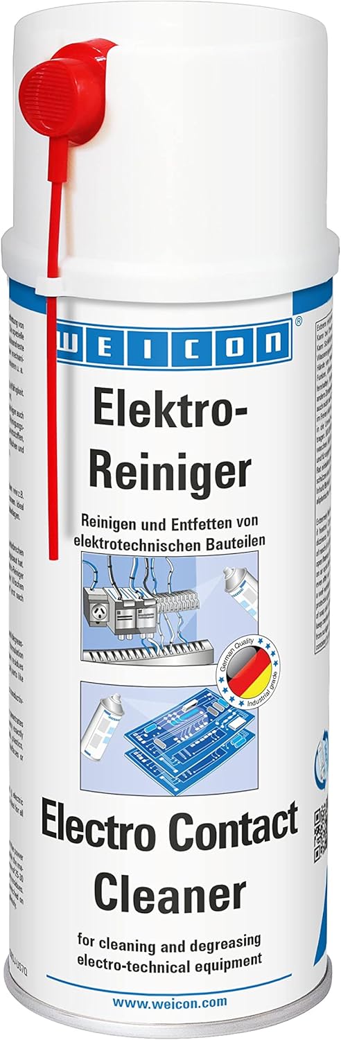 Weicon Electro Contact Cleaner | 400 Ml Spray For Electronic Components Dissolves Corrosion, Removes Dust & Dirt, Increases Conductivity