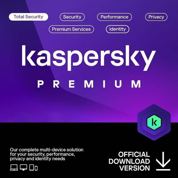 Kaspersky Premium Total Security + Customer Service Support, 1 Device, 1 Year, Behavioral Shield, Box W/o CD | KL1047I5AFS-SLIM