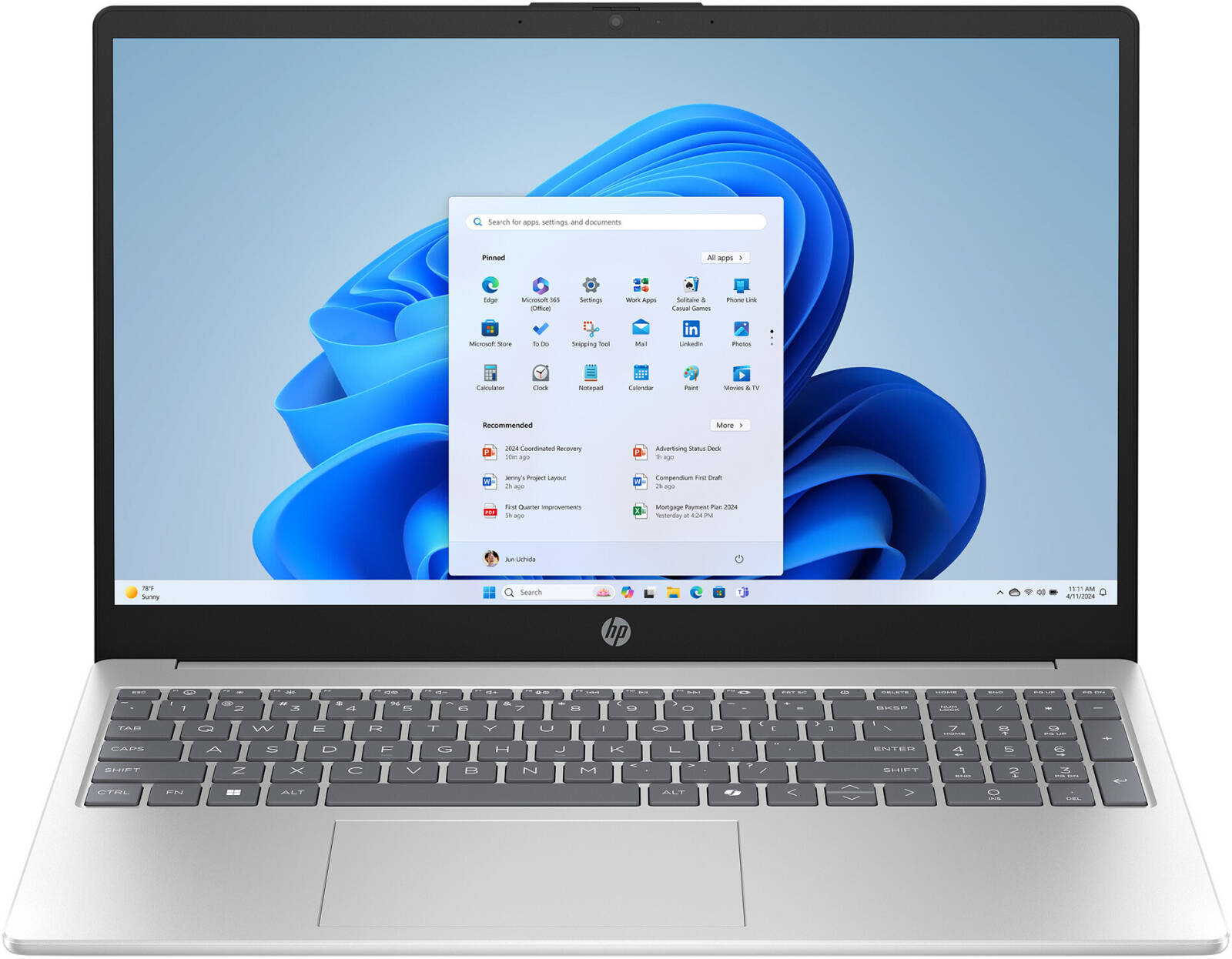HP 15-FD1310TU/INTEL ULTRA 7-155H/8GB/512GB SSD/DOS/15.6"/ENG/BT/SILVER/(C95VRPA#UUF) Laptop Best Price UAE
