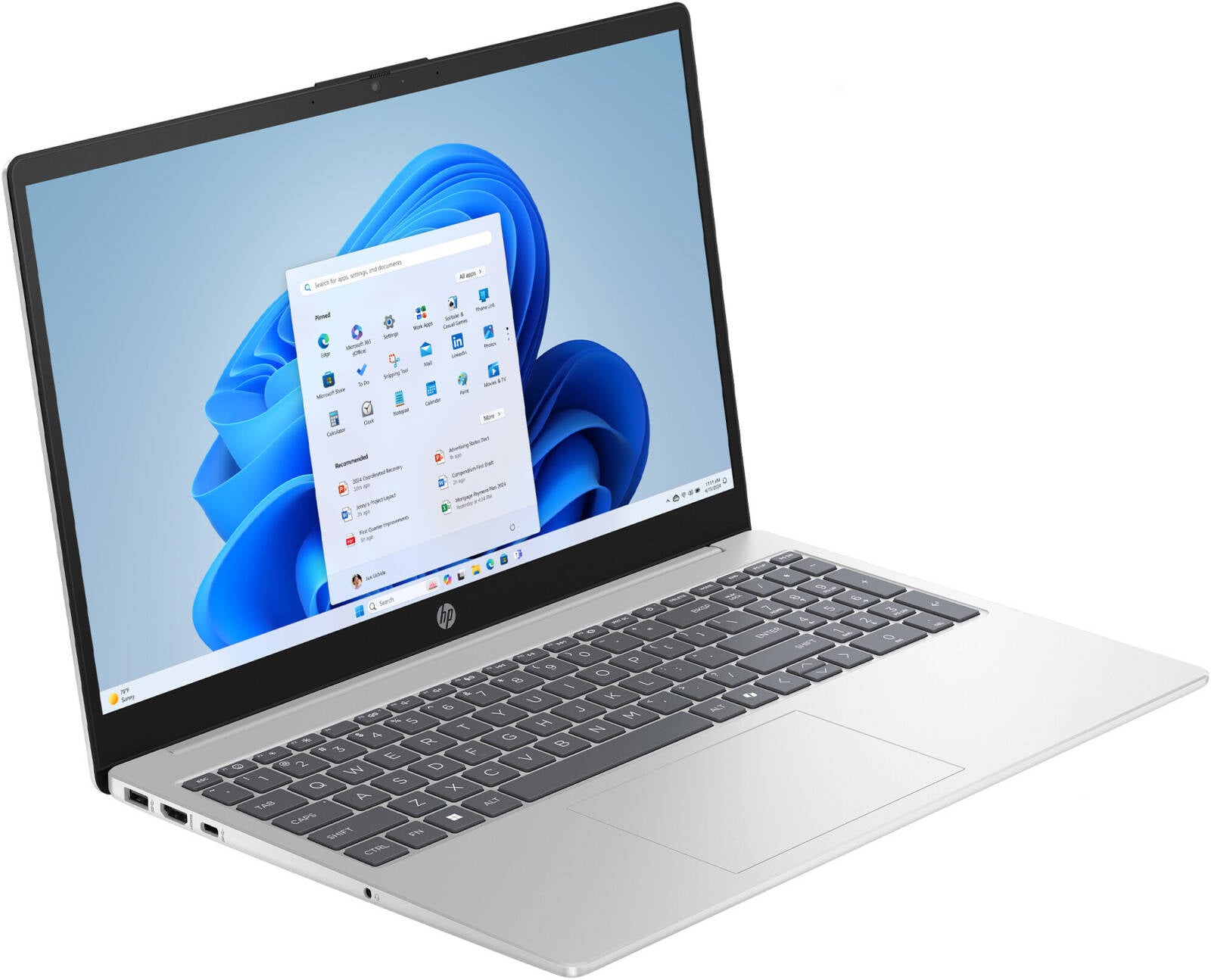 HP 15-FD1310TU/INTEL ULTRA 7-155H/8GB/512GB SSD/DOS/15.6"/ENG/BT/SILVER/(C95VRPA#UUF) Laptop Best Price UAE